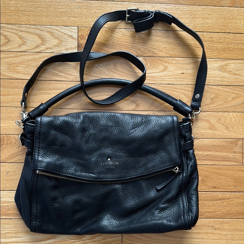 Kate Spade Black Leather Shoulder Bag